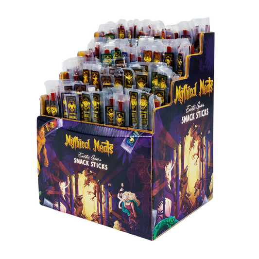 Mythical Meats® Retailer MEGA Starter Pack - 240 Sticks + One 20 Flavor Counter Display!-Mythical Meats Wholesale