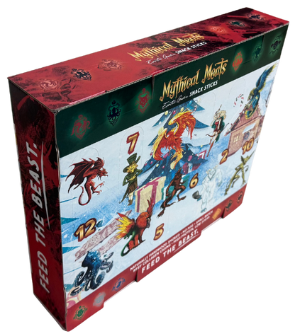 Mythical Meats Exotic Meat Stick Advent Calendar - 12 Sticks - Pack of 6