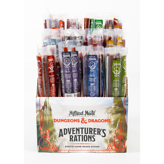 12 Flavor DUNGEONS & DRAGONS Starter Pack - 144 Sticks Per Display-Mythical Meats Wholesale