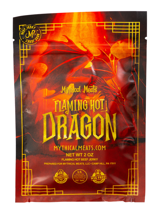 Mythical Meats® 2 Oz. Beef Jerky- Case-Mythical Meats Wholesale