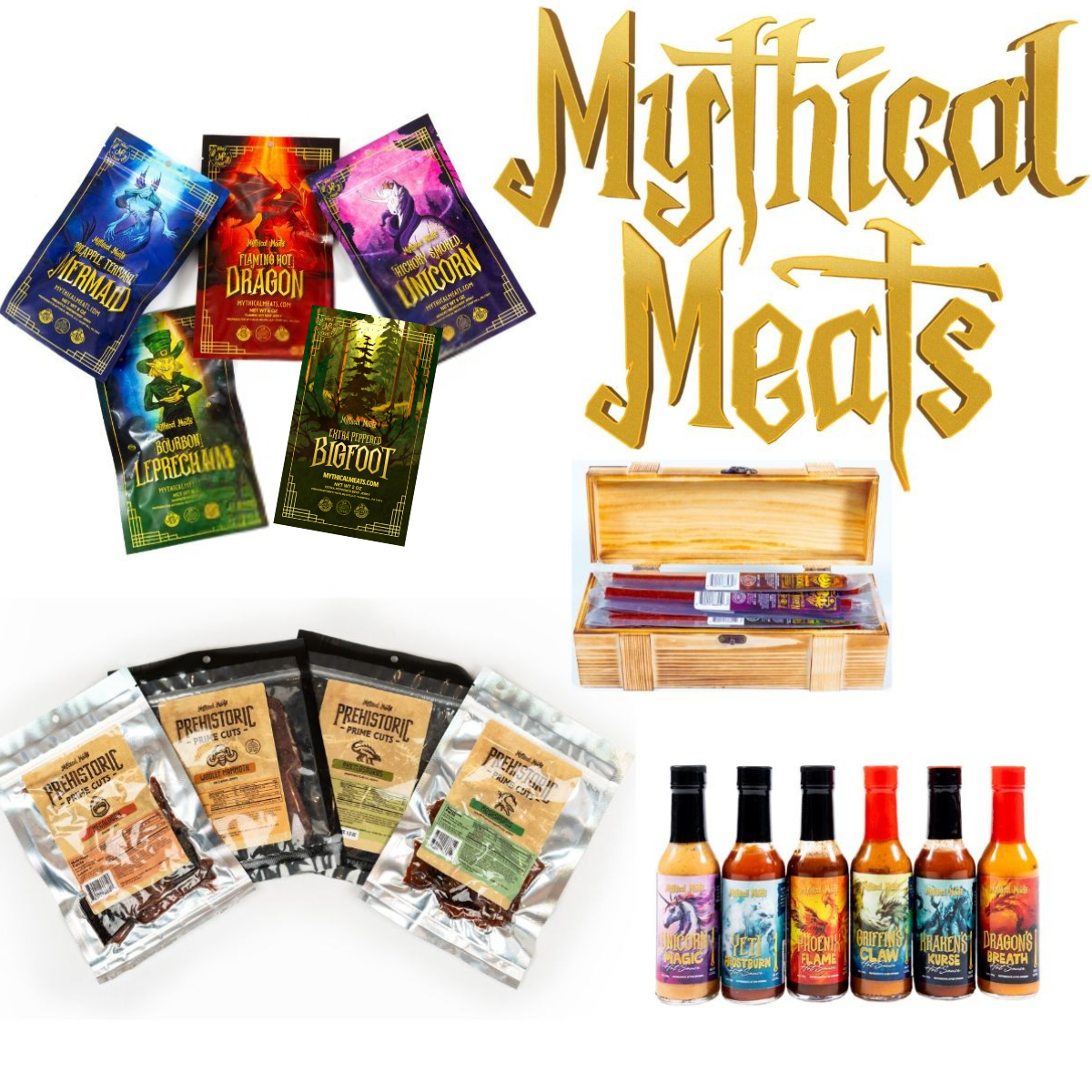 Mythical Meats Retailer Sampler Pack | Wholesale Exotic Meat Snacks ...