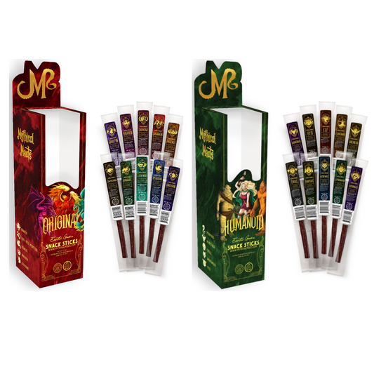 Mythical Meats® Retailer MINI Starter Pack - 120 Sticks + 2 Single Display Boxes-Mythical Meats Wholesale